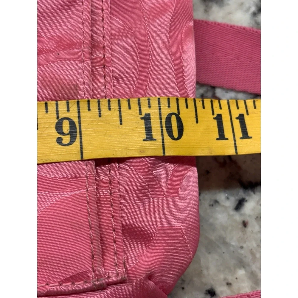 Coach Signature Getaway Nylon File Crossbody Shoulder Bag F77408 Hot Pink Barbie